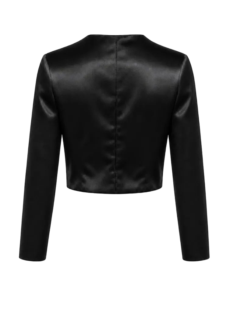 THE SATIN BLAZER