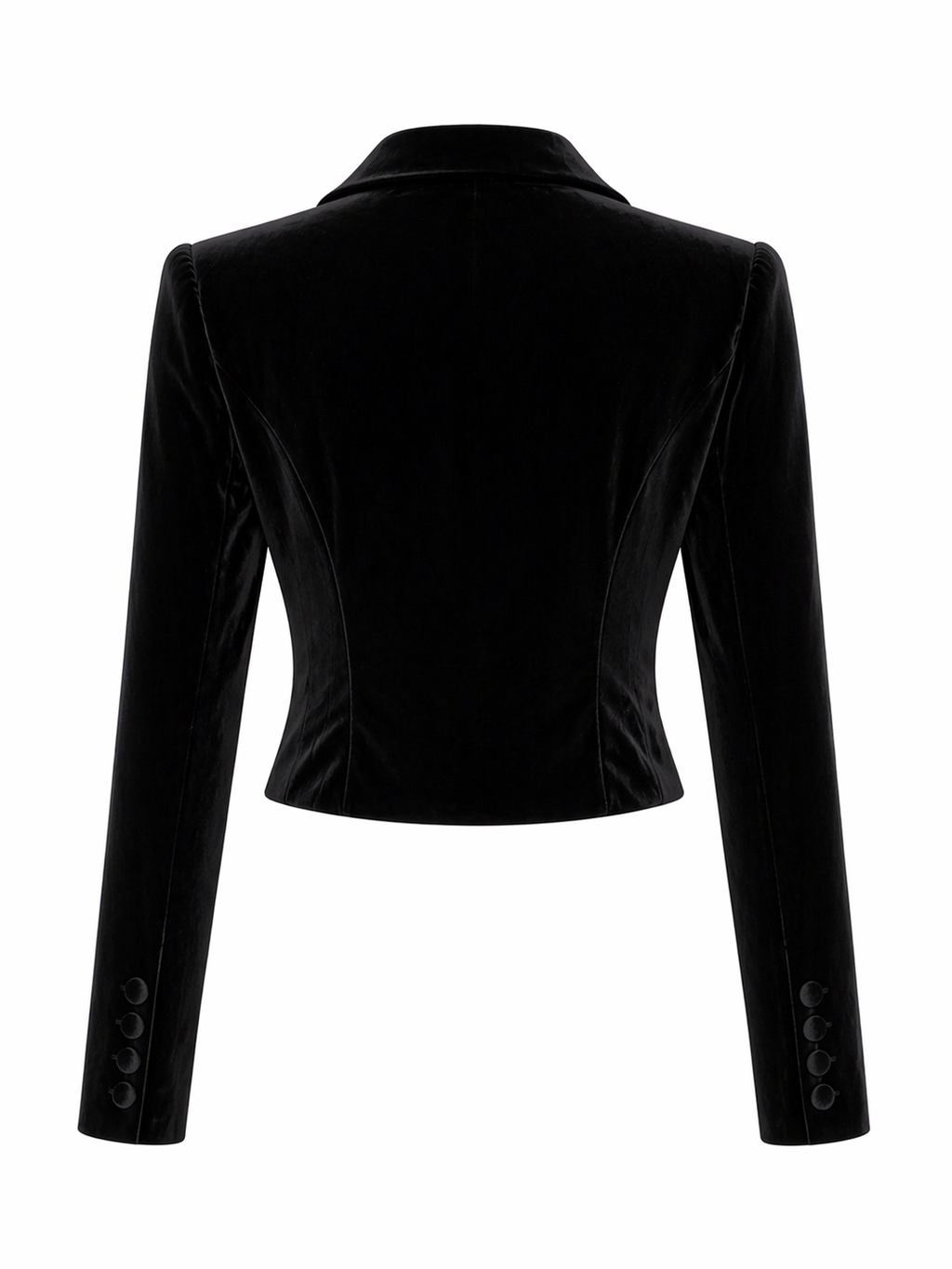 VELVET CROPPED BLAZER