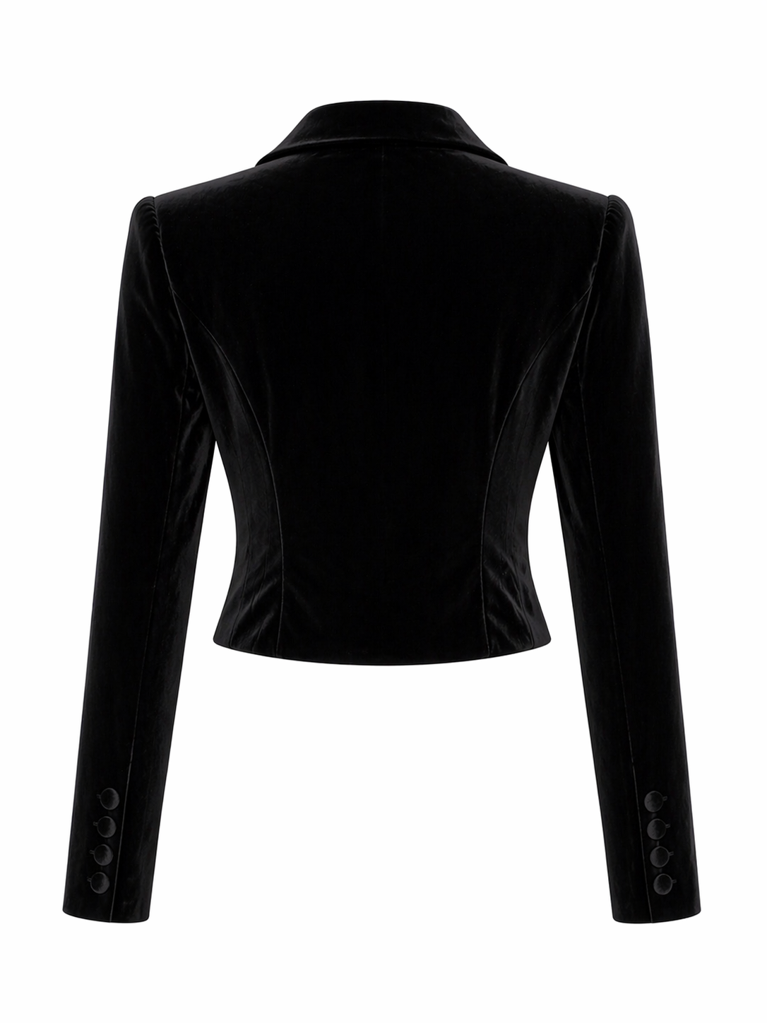 VELVET CROPPED BLAZER