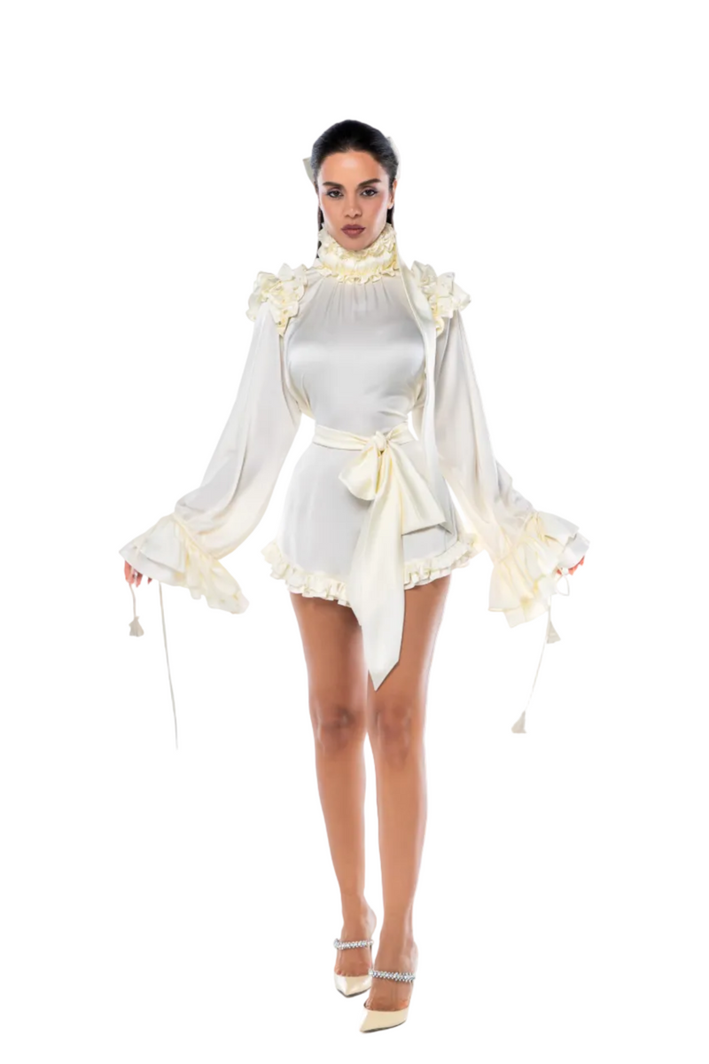 THE SILK CALLA MINI DRESS