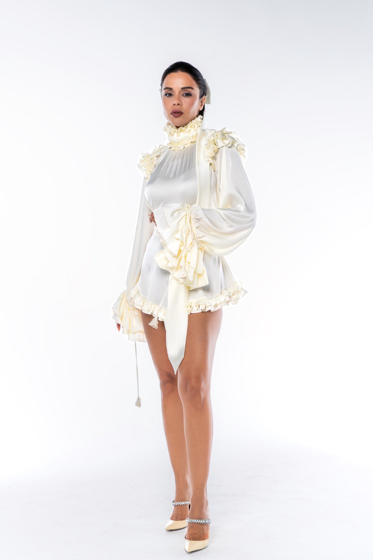 THE SILK CALLA MINI DRESS