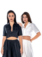 THE BLOOM CROPPED SHIRT