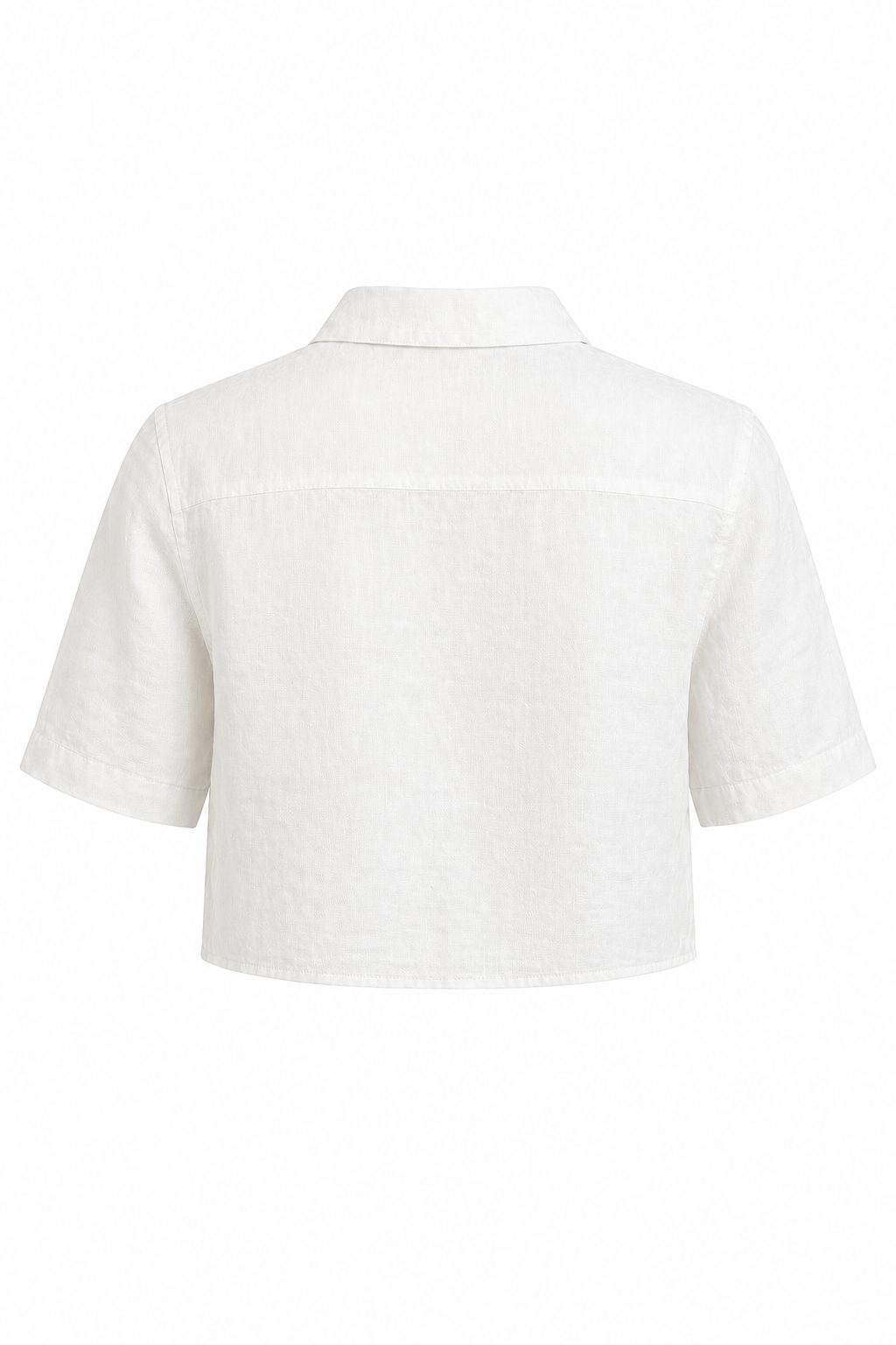 LINEN CROPPED SHIRT