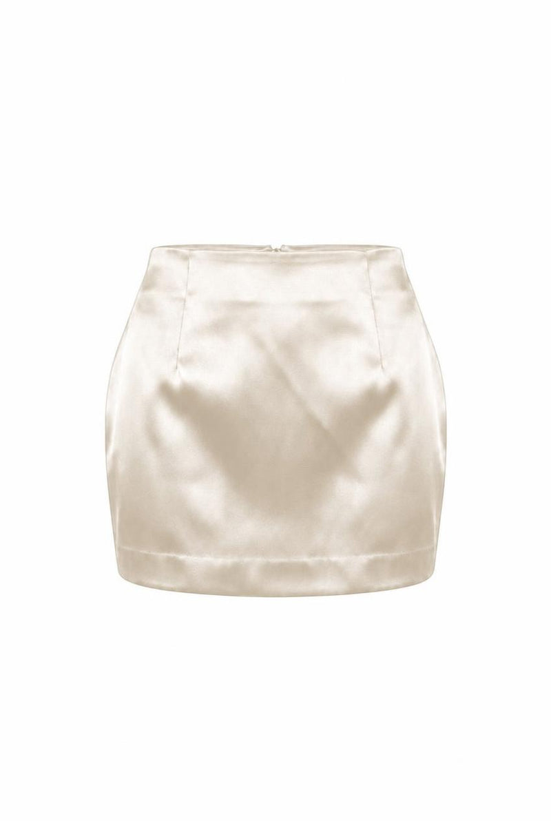 THE SATIN MINI SKIRT