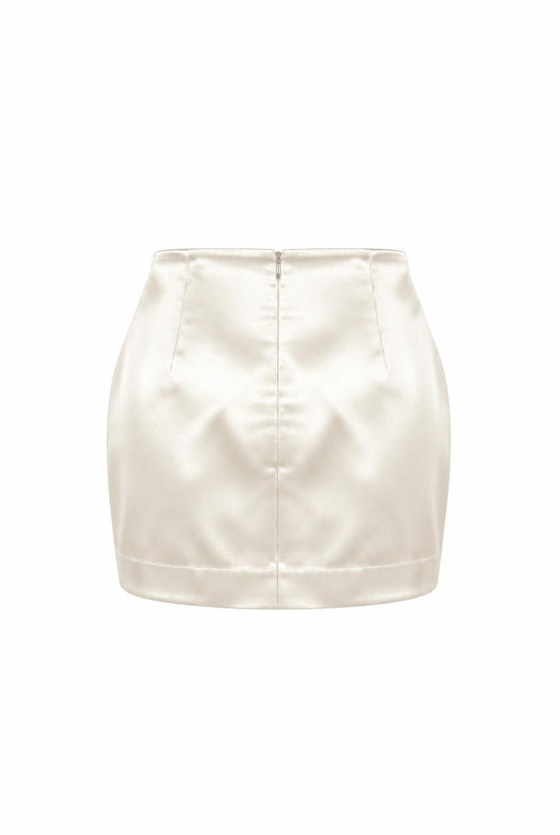 THE SATIN MINI SKIRT