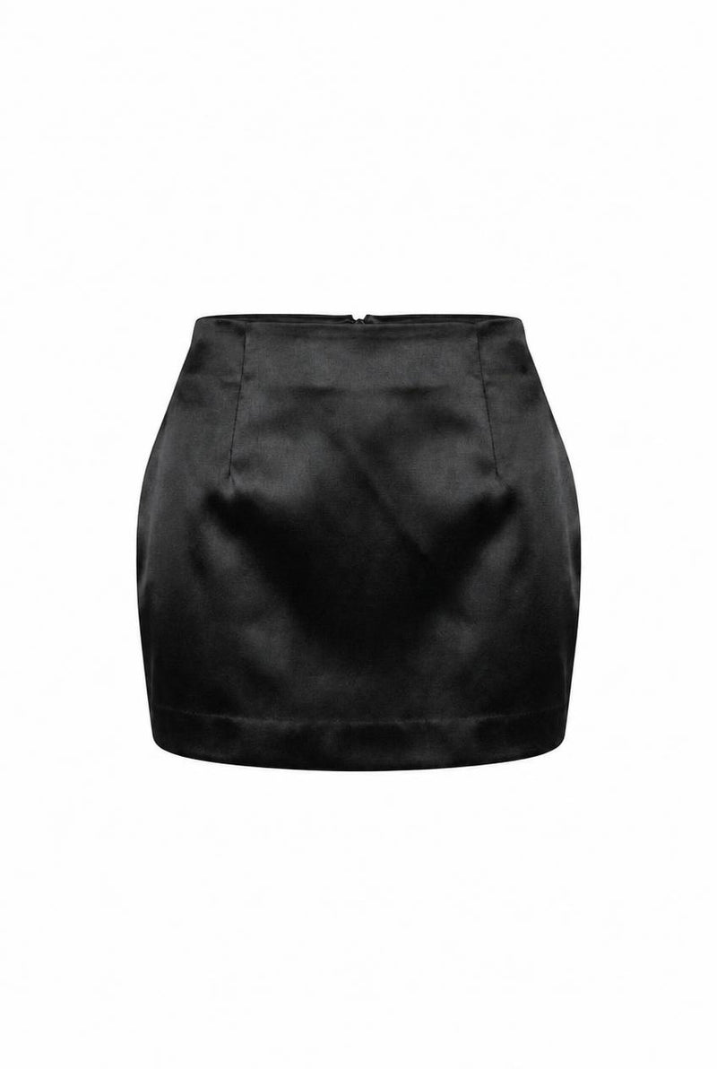 THE SATIN MINI SKIRT