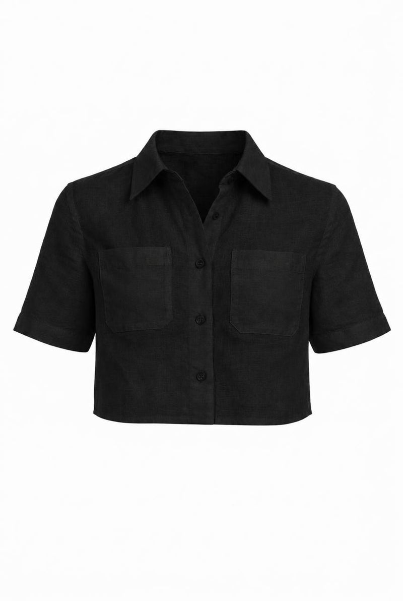 THE BLOOMER CROPPED SHIRT