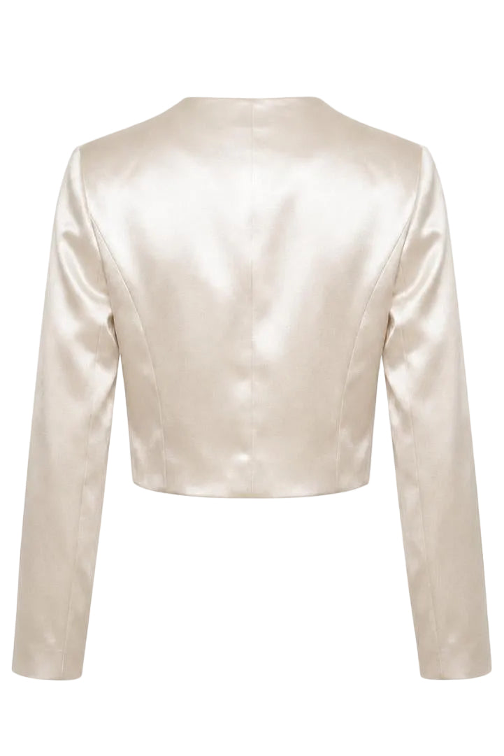 THE SATIN BLAZER