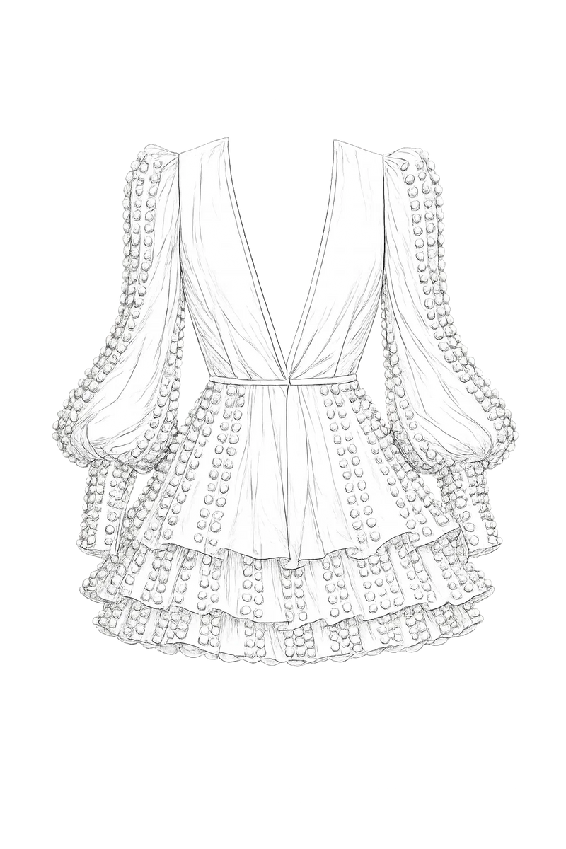 SHORT PINK BUTTON DRESS